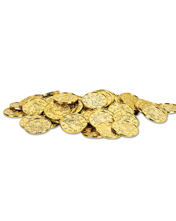 Plastic Gold Coins Pack of 100
