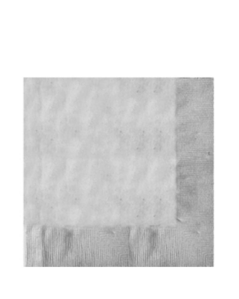 Christmas Silver Lunch Napkins Pack of 20