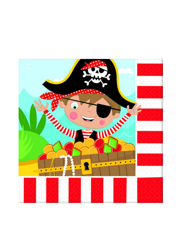 Little Pirate Lunch Napkin Pack of 16