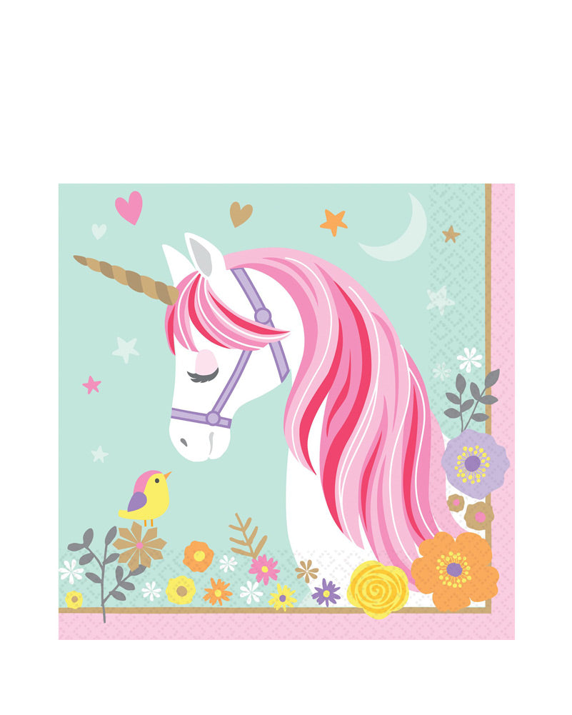Magical Unicorn Lunch Napkin Pack of 16