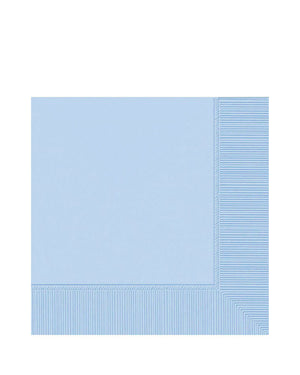 Pastel Blue 2 Ply Lunch Napkins Pack of 20