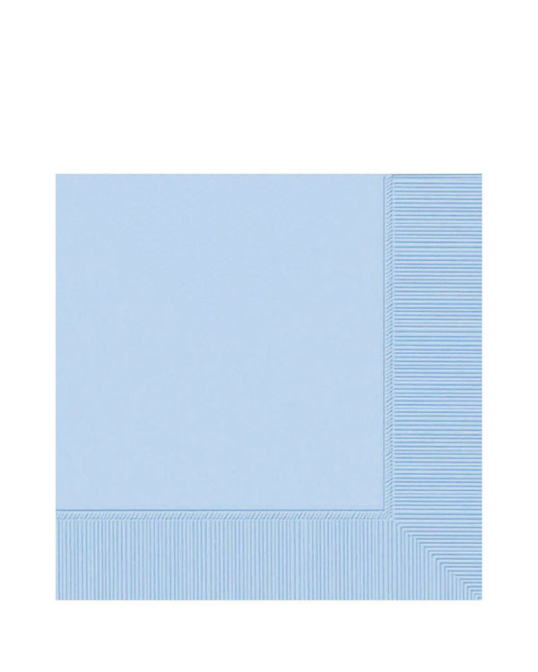Pastel Blue 2 Ply Lunch Napkins Pack of 20