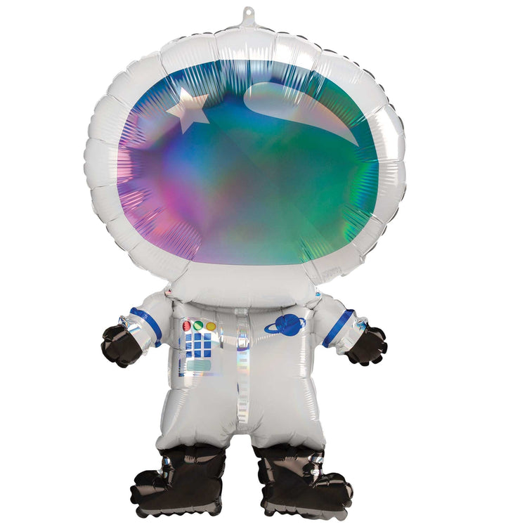 SuperShape Holographic Iridescent Astronaut Balloon