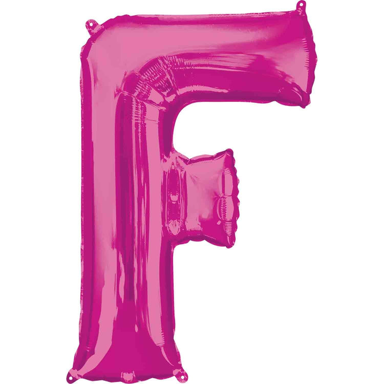 SuperShape Letter F Pink Balloon