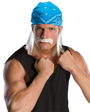 Hulk Hogan Bandana Wig and Moustache