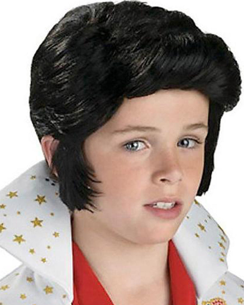 Elvis Short Black Kids Wig