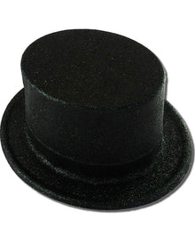Black Glitter Top Hat