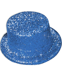 Blue Glitter Top Hat