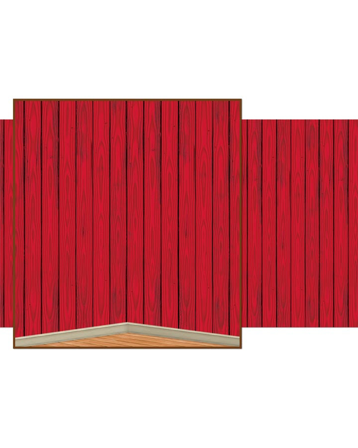 Red Barn Room Roll Backdrop