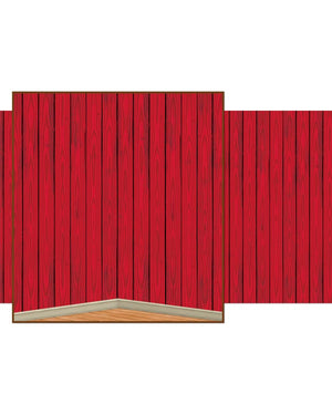 Red Barn Room Roll Backdrop