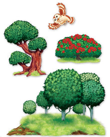 Animal and Nature Plastic Cutouts Pack of 20