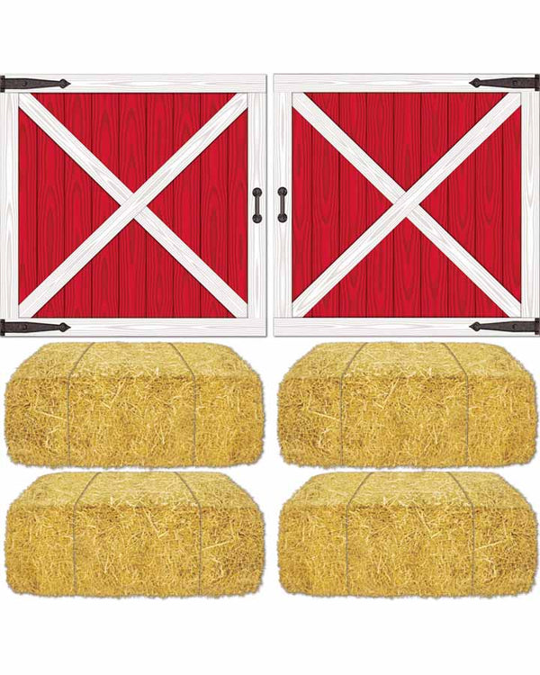 Barn Loft Door and Hay Bale Prop Cutouts