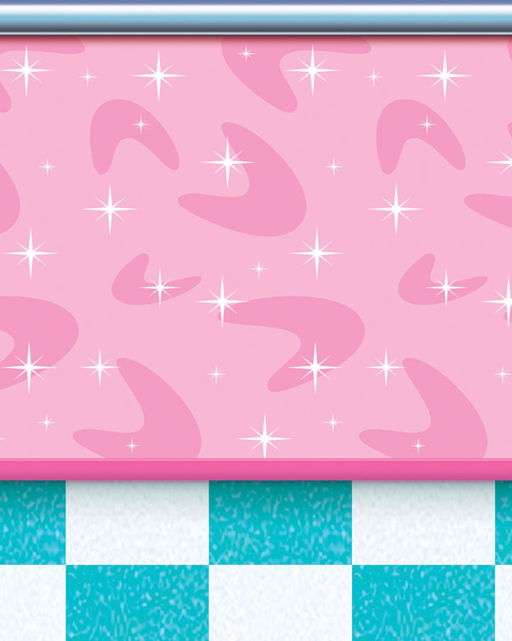 50s Soda Shop Backdrop