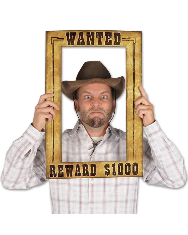 Western Wanted Photo Fun Frame