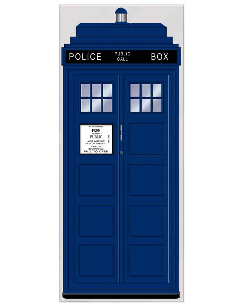 Police Call Box Door Cover
