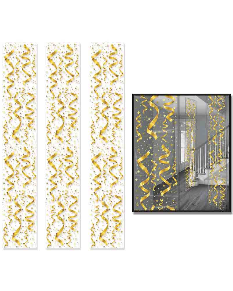 Serps and Confetti Hanging Party Panels 1.8m Pack of 3