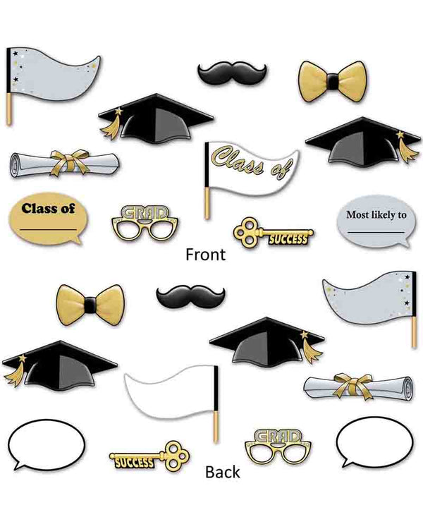 Graduation Photobooth Props Pack of 11