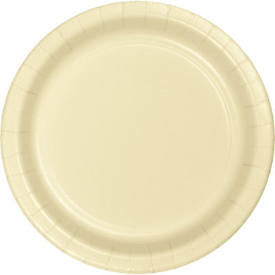 Ivory 18cm Paper Plates Pack of 24