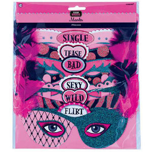 Bachelorette Paper Mask Pack of 6