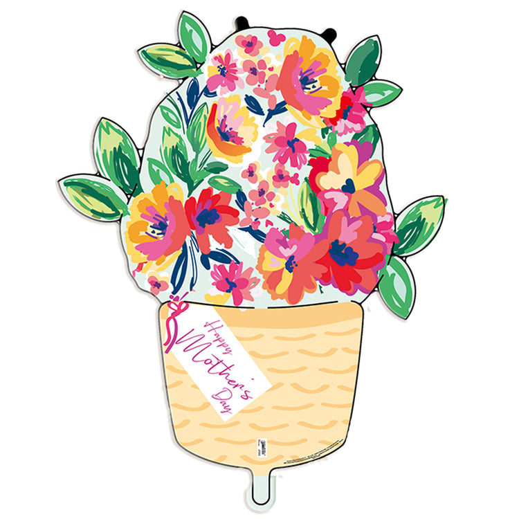 Shape Happy Mothers Day Floral Bouquet Balloon