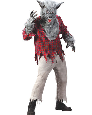 Grey Werewolf Mens Costume