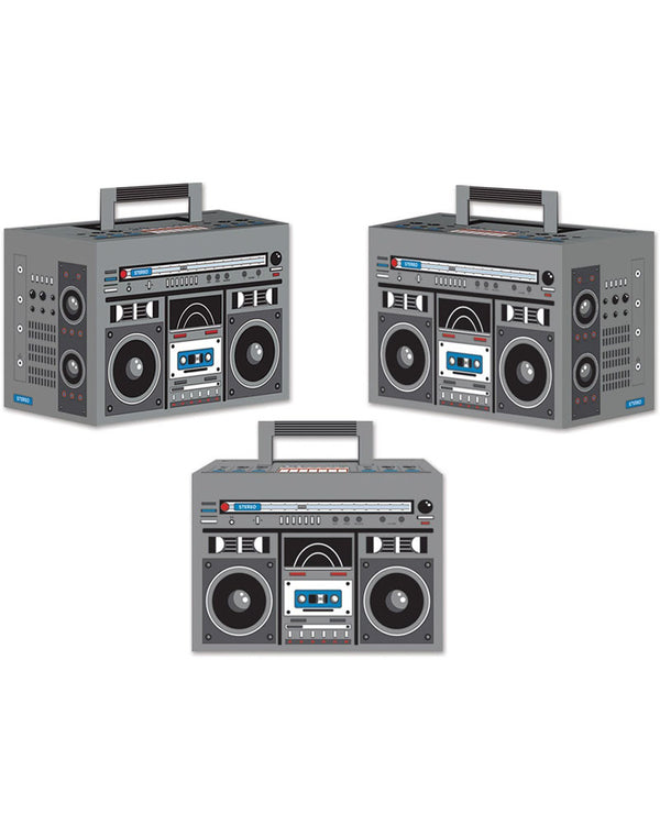 80s Boombox Favour Boxes Pack of 3
