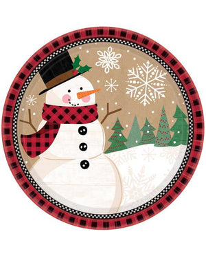 Christmas Winter Wonder 18cm Party Plates Pack of 8
