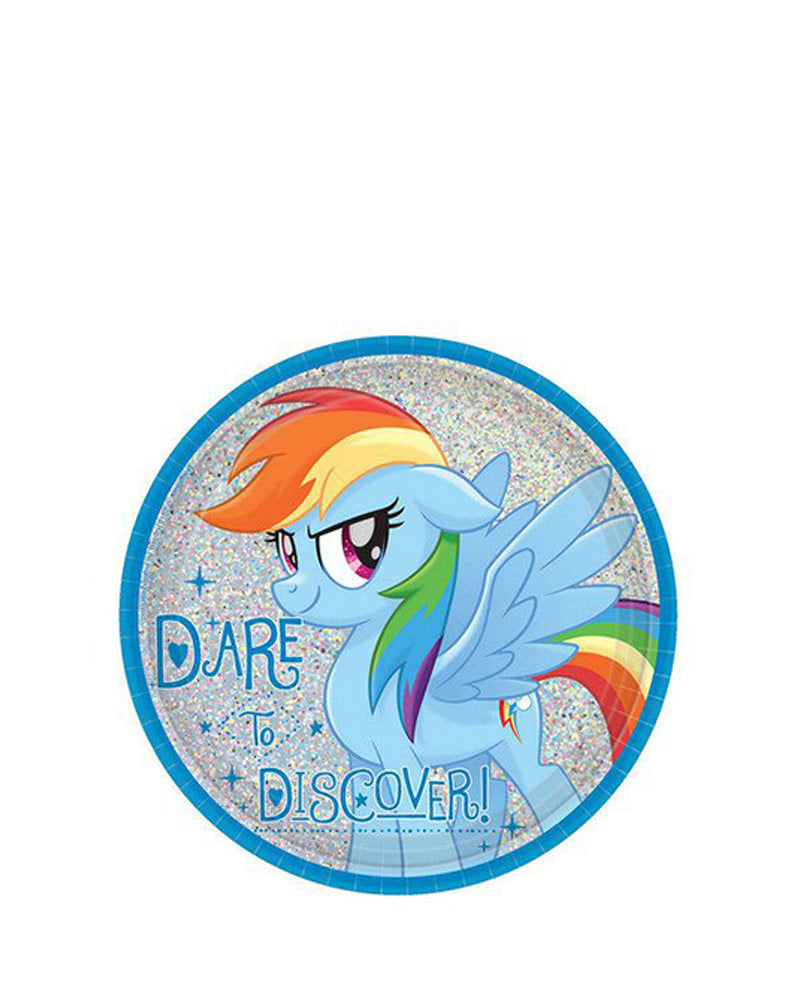 My Little Pony Friendship Adventure 17cm Round Plate Pack of 8