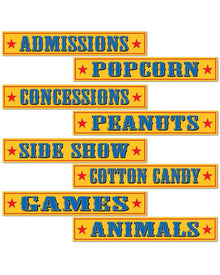 Circus Sign Cutouts Pack of 4