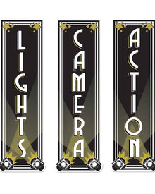 Hollywood Light Camera Action Cutouts