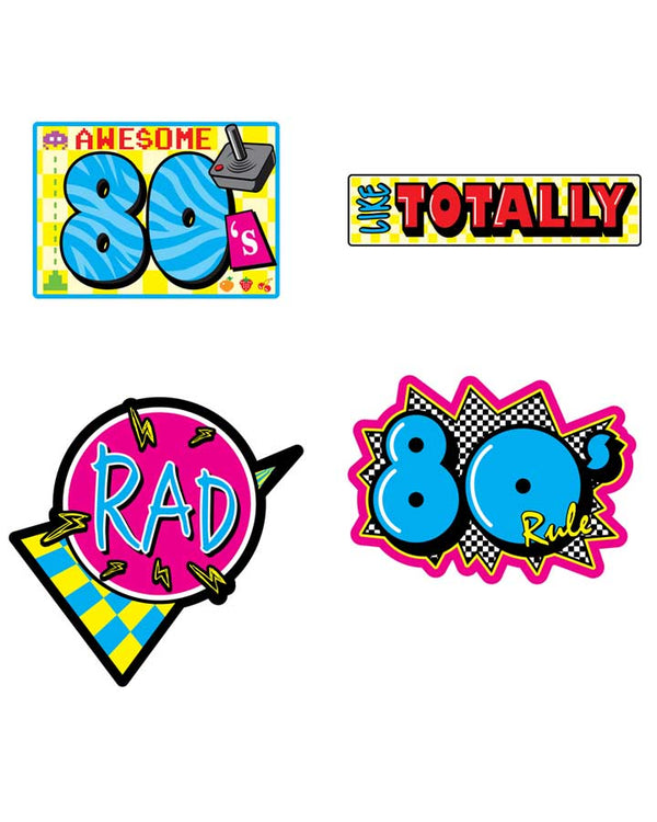 80s Cutout Set Pack of 4