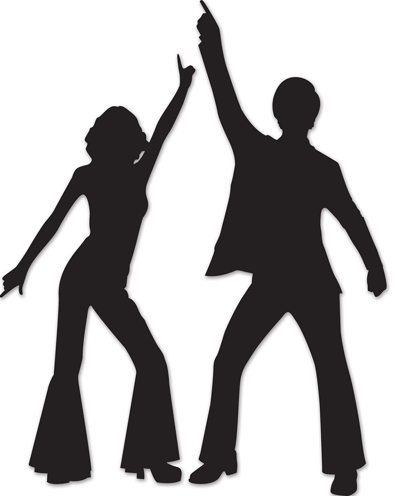 70s Disco Silhouettes Cutouts