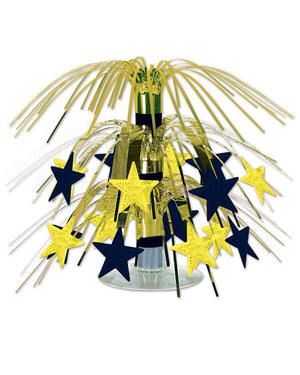 Black and Gold Star Mini Cascade Centrepiece 19cm