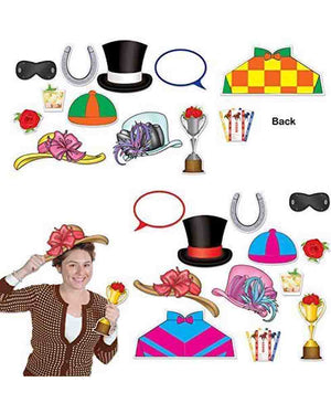Horse Racing Photobooth Props Pack of 12