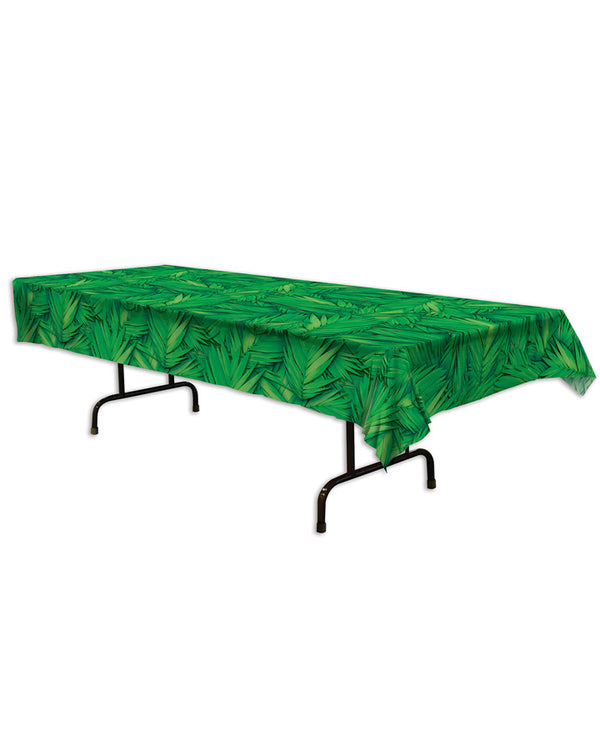 Palm Leaf Plastic Table Cover