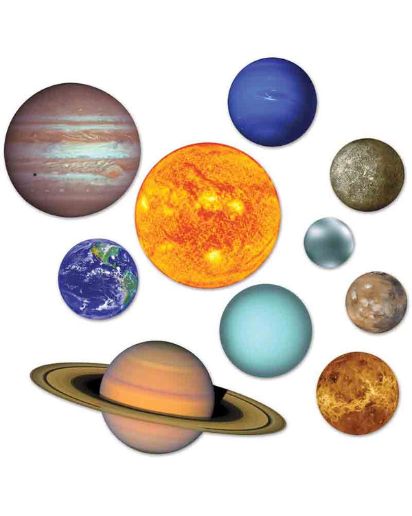 Space Solar System Cutouts Pack of 10