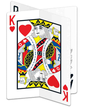 Casino 3D Playing Card Centrepiece
