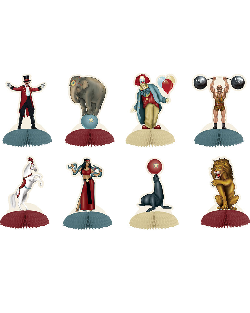 Vintage Circus Mini Centrepieces Pack of 8
