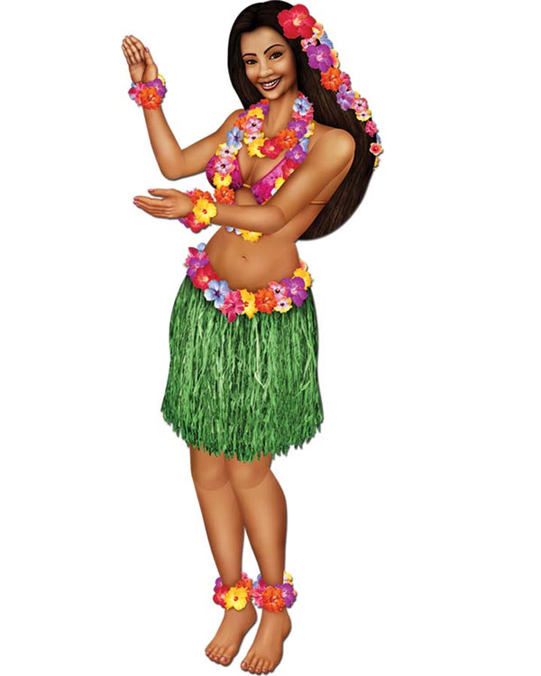 Hawaiian Hula Girl Cutout 97cm1