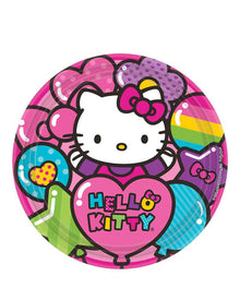 Hello Kitty Rainbow 23cm Plates Pack of 8