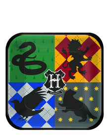 Harry Potter 23cm Square Plates Pack of 8