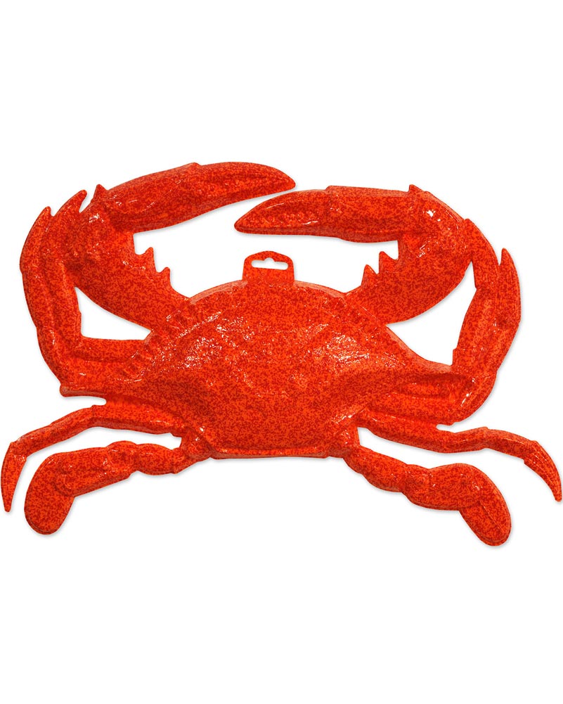 Red Plastic Crab 48cm