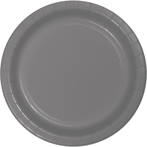 Glamour Gray Banquet Plates Paper 26cm Pack of 24