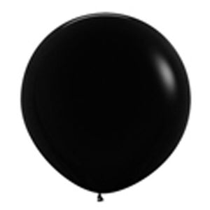 Sempertex 90cm Fashion Black Latex Balloons 080 2PK Pack of 2