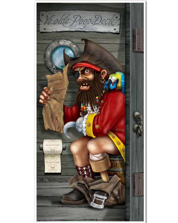 Pirate Captain Restroom Door Cover