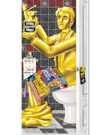 Hollywood Awards Night Bathroom Door Cover