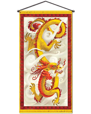 Asian Dragon Panel Decoration