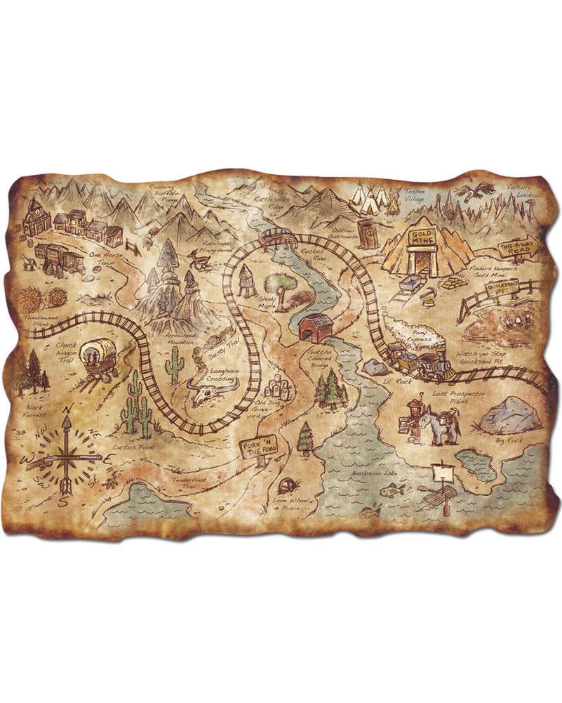 Plastic Goldmine Treasure Map
