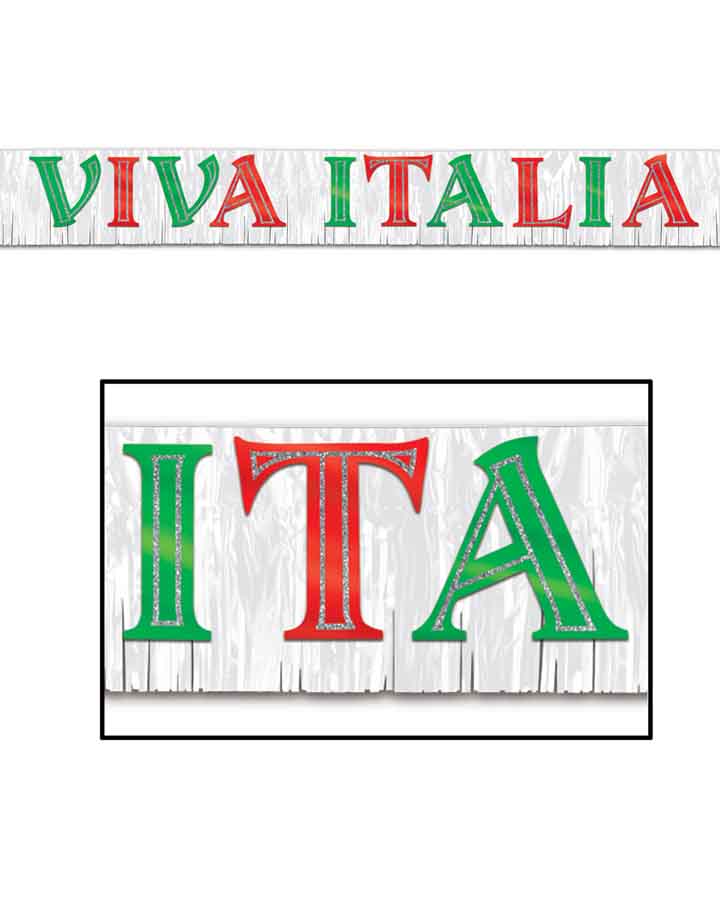 Metallic Viva Italia Banner