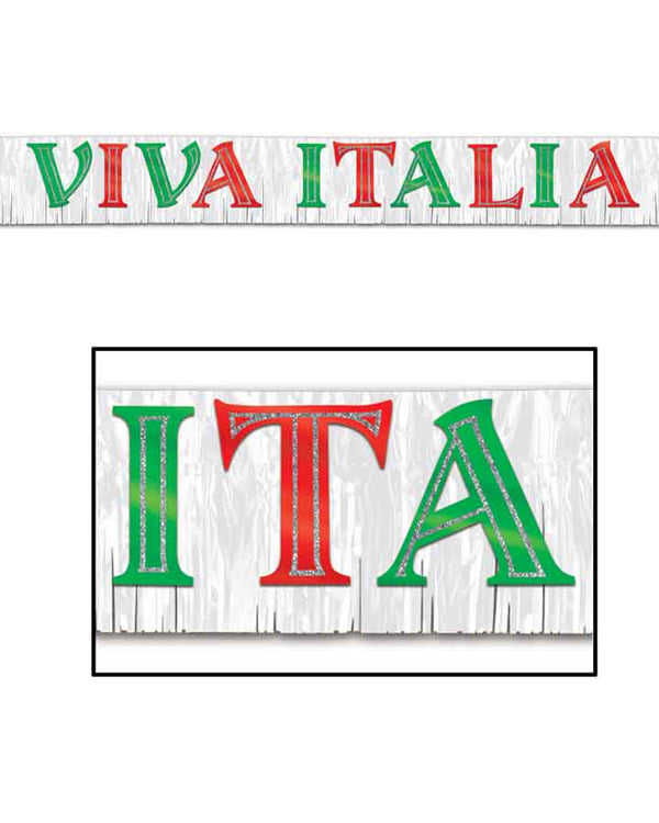 Metallic Viva Italia Banner